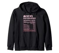 Funny News Photographer Zip Hoodie