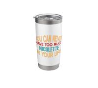 Funny Nicolette Personalized Tshirt First Name Joke Item Stainless Steel Insulated Tumbler