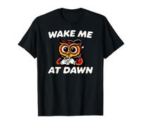 Funny Night Owl Coffee Wake Me At Dawn Morning Sarcasm Value Graphic T-Shirt