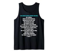 Funny Night Shift Nurse Prayer Nocturnal Hospital Humor Tank Top