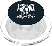 Funny Night Shift Overnight PopSockets PopGrip for MagSafe