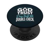 Funny Night Shift Warehouse Worker Logistics Crew PopSockets Adhesive PopGrip