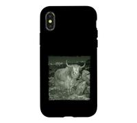 Funny Night Trail Wild Camera Yak Case for iPhone X/XS
