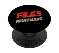 Funny Nightmare Stories People Funny Text Of Files Nightmare PopSockets Adhesive PopGrip