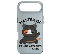 Funny Ninja Cat Master of Panic Attacks Art Anxiety Case for iPhone Air