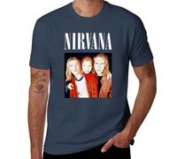 Funny Nirv.a.n.a Hans.o.n Mashup 90's Pop Punk Band Fan,Men's T-Shirt Navy-Style XL