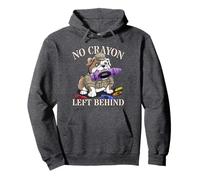 Funny NO CRAYON LEFT BEHIND Our Troop Crew Military Veterans Pullover Hoodie