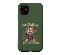 Funny NO CRAYONS LEFT BEHIND Father Military Soldier Dad Son Case for iPhone 11