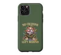 Funny NO CRAYONS LEFT BEHIND Father Military Soldier Dad Son Case for iPhone 11 Pro