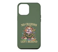 Funny NO CRAYONS LEFT BEHIND Father Military Soldier Dad Son Case for iPhone 12 Pro Max