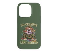 Funny NO CRAYONS LEFT BEHIND Father Military Soldier Dad Son Case for iPhone 14 Pro