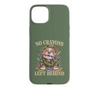 Funny NO CRAYONS LEFT BEHIND Father Military Soldier Dad Son Case for iPhone 15 Plus