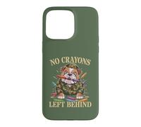 Funny NO CRAYONS LEFT BEHIND Father Military Soldier Dad Son Case for iPhone 15 Pro Max