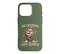Funny NO CRAYONS LEFT BEHIND Father Military Soldier Dad Son Case for iPhone 16 Pro