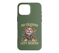 Funny NO CRAYONS LEFT BEHIND Father Military Soldier Dad Son Case for iPhone 16 Pro Max