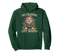 Funny NO CRAYONS LEFT BEHIND Father Military Soldier Dad Son Pullover Hoodie