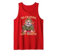Funny NO Crayons Left Behind Father Military Soldier Dad Son Tank Top