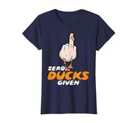 Funny No Ducks Given Sarcastic Duck Pun Jokes Womens Mens T-Shirt, Women, Navy Blue, 3X-Large