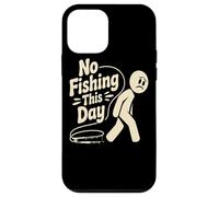 Funny No Fishing This day stick person Humor For Fishermen Case for iPhone 12 mini