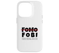 Funny No FOMO Introvert Men Women Case for iPhone 14 Pro