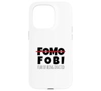 Funny No FOMO Introvert Men Women Case for iPhone 15 Pro