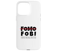 Funny No FOMO Introvert Men Women Case for iPhone 15 Pro Max