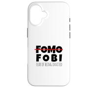 Funny No FOMO Introvert Men Women Case for iPhone 16