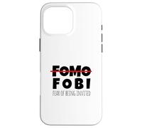 Funny No FOMO Introvert Men Women Case for iPhone 16 Pro Max