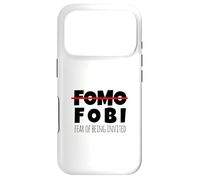 Funny No FOMO Introvert Men Women Case for iPhone 17 Pro