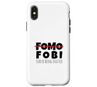 Funny No FOMO Introvert Men Women Case for iPhone X/XS