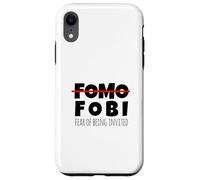 Funny No FOMO Introvert Men Women Case for iPhone XR