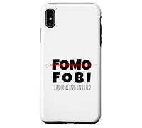 Funny No FOMO Introvert Men Women Case for iPhone XS Max