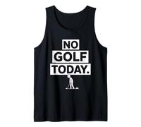 Funny No Golf Today Sad Golfer Cartoon Golf Tank Top