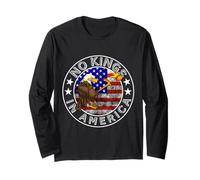 Funny No Kings In America Bald Eagle Protest Long Sleeve T-Shirt