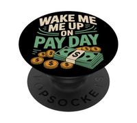 Funny No Money Wage Pay Broke Skint Student Joke PopSockets Adhesive PopGrip