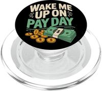 Funny No Money Wage Pay Broke Skint Student Joke PopSockets PopGrip for MagSafe