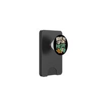 Funny No Money Wage Pay Broke Skint Student Joke PopSockets PopWallet for MagSafe