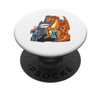 Funny No Prince Need Dragon Bodyguard PopSockets Adhesive PopGrip