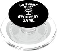 Funny No Shame In My Recovery Game Saying PopSockets PopGrip for MagSafe