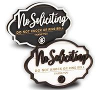 Funny No Soliciting Door Signs Humorous Wooden "Do Not Disturb" Plaques for Home/Office (Black & White),Weatherproof & Easy Mounting - Quirky Privacy Décor for Front Doors, Bedrooms & Workspaces
