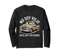 Funny No Soy Viejo Soy El Jefe Classic Latino Funny Graphic Long Sleeve T-Shirt