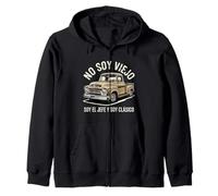 Funny No Soy Viejo Soy El Jefe Classic Latino Funny Graphic Zip Hoodie