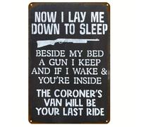 Funny No Trespassing Sign, No Solicitation Metal Tin Sign 8 x 12 Vintage Plaque Decoration Wall Art, Room Decoration Gift, Cafe, Bar, Cave House Decoration, Garage Decoration