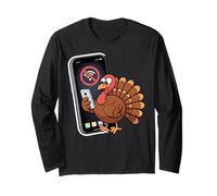 Funny No WiFi Thanksgiving Turkey Long Sleeve T-Shirt