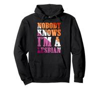 Funny Nobody Knows im a Lesbian Pride Month Coming Out Pullover Hoodie