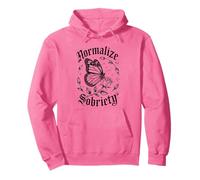 Funny NORMALIZE SOBRIETY AA Women NA Award Mom Living Love Pullover Hoodie
