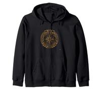 Funny North South East West Viking Compass Saying Zip Hoodie