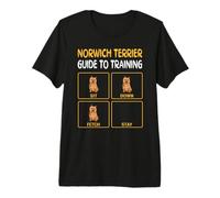 Funny Norwich Terrier Guide to Training Dog Obedience Premium T-Shirt