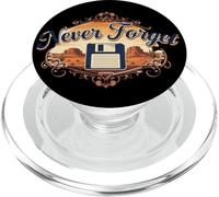 Funny Nostalgia Never Forget Floppy Disks Retro Tech Humor PopSockets PopGrip for MagSafe
