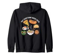 Funny Not Everything Needs Mayo Anti Mayo Food Humor Zip Hoodie